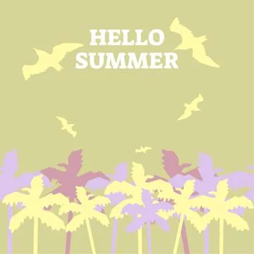 Hello summer Stock Illustration