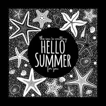 Hello summer  Stock Illustration