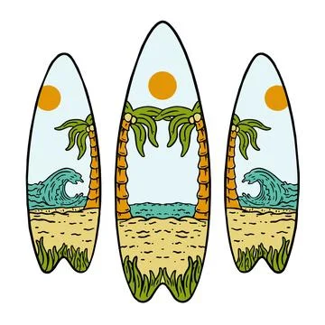 HELLO SUMMER Stock Illustration