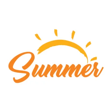 Hello summer label Stock Illustration