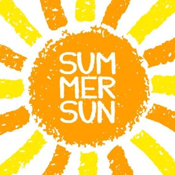 Hello Summer poster Stock Illustration