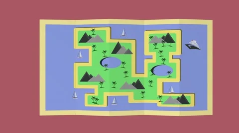 Hello summer vacantion map Stock Footage 62342855