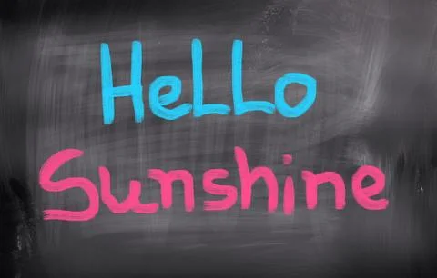 Hello Sunshine Concept Stock Illustration