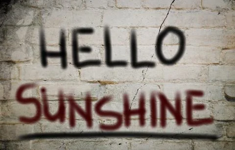 Hello Sunshine Concept Stock Illustration