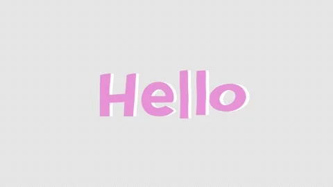 Hello Text Animation 4K On Alpha Stock Footage 295908086