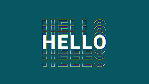 Hello Typography Stock Video Footage | Royalty Free Hello Typography ...