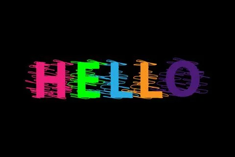 Hello texture background design Stock Illustration