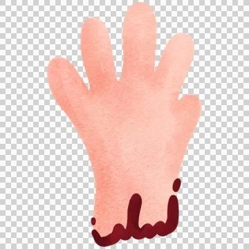 Hello ween hand scary ghost Illustrazione stock