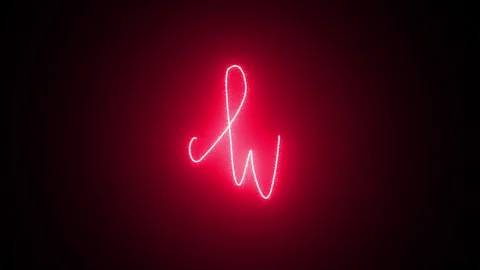 Hello Winter celebration red neon light sign with a glowing heart illustration Stock Footage 322052365