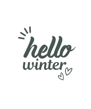 Hello winter Stock Illustration