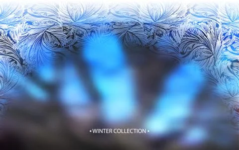 Hello winter lettering Stock Illustration