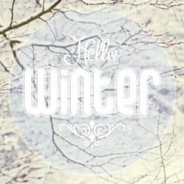 Hello Winter 스톡 사진