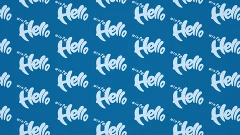 Hello winter text kinetic typography. Season holiday, christmas greeting banner Video stock 130662714