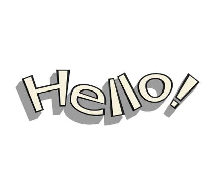 Hello word Stock Illustration