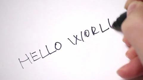 Hello, World! Video stock 10589524