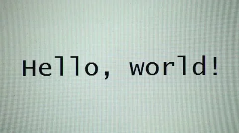 Hello World! Stock Footage 18190457