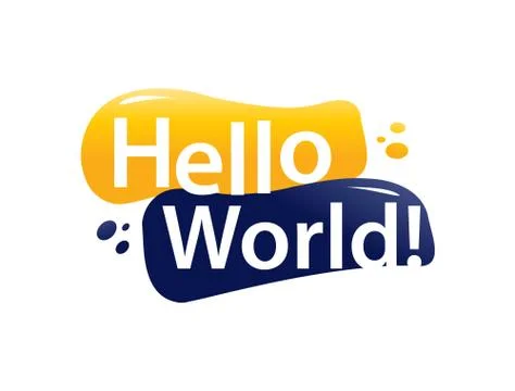 Hello world illustration Stock Illustration