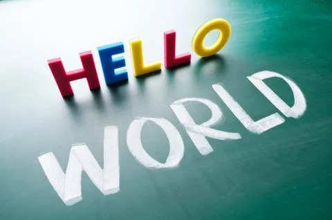 Hello world 스톡 사진
