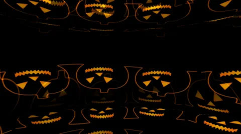 Helloween Cartoon Pumpkins Outlines Видео 29417492
