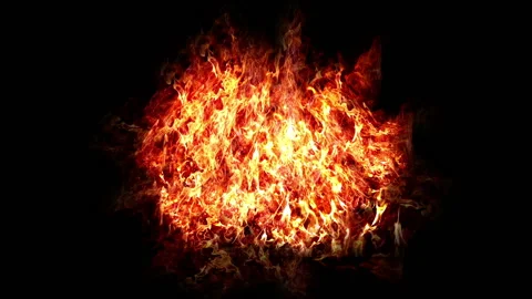 Helloween Fire ball in slowmotion, Stock Footage 92837729