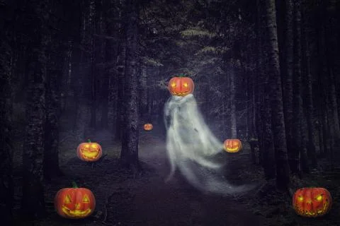 Helloween ghost Stock Illustration
