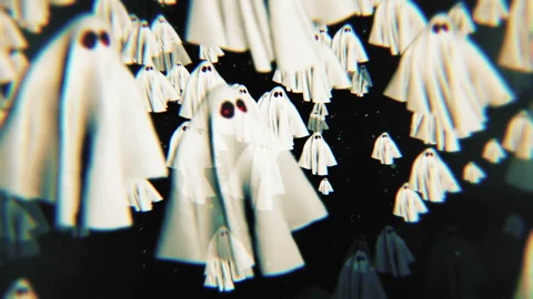 Helloween Ghost Video Loop Background Vidéo 118616557