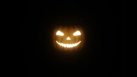 Helloween Pumpkin Background VJ Loop in 4K Stock Footage 248706491