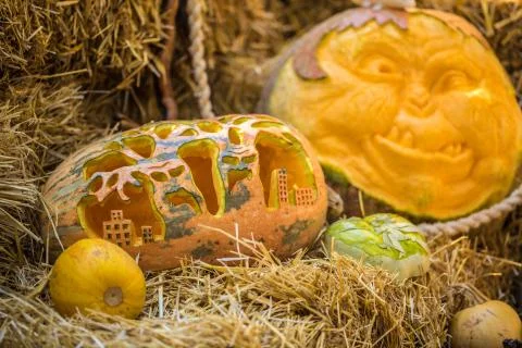 Helloween pumpkin Stock Photos