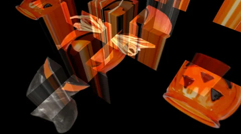 Helloween - Pumpkins on Parade Stock Footage 29409660