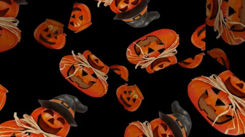 Helloween - Pumpkins on Parade Stock Footage 29414338