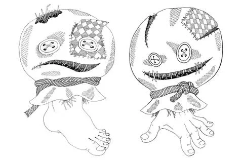 Helloween sack Stockillustratie