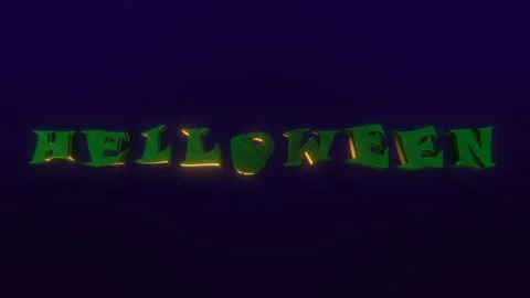 Helloween turbulence text Stock-Footage 115394017
