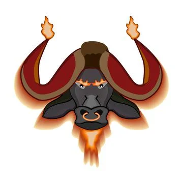 Hells buffalo Illustrazione stock