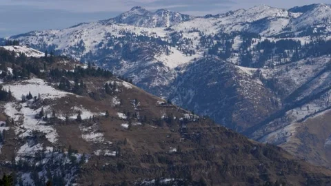 Hells Canyon in Eastern Oregon and Western Idaho split by Snake River. Stock-Footage 234581583