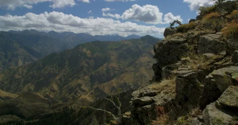 Hells Canyon from near Hat Point, Hells Canyon National Recreation Area, Oregon Stock Footage 60989003