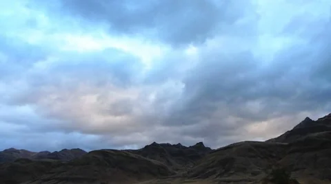 Hells Canyon Storm Time Lapse Stock Footage 12422437