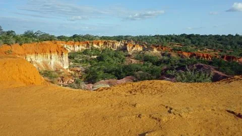 Hells Kitchen Canyon of Marafa in Keyna Stock Photos