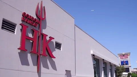 Hells Kitchen exterior establishing shot in Las Vegas 4k 스톡 동영상 89410756