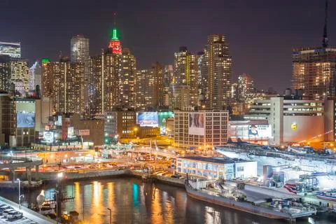 Hells Kitchen at night Stock Photos