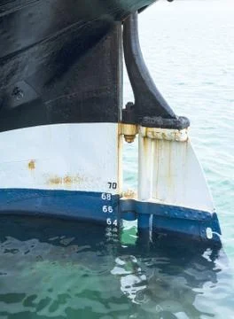 Helm of a boat Foto stock