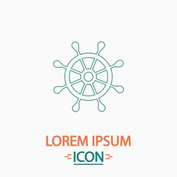 Helm computer symbol Stock Illustration