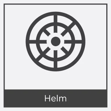 Helm icon isolated on white background Illustrazione stock gratuita
