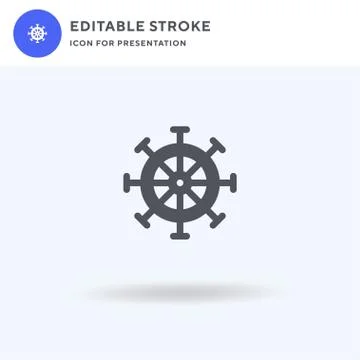 Helm icon vector, filled flat sign, solid pictogram isolated on white, logo Stock Illustration