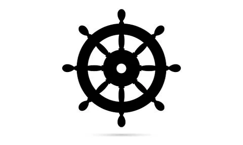 Helm icon vector illustration isolated, symbol flat Stock Illustration