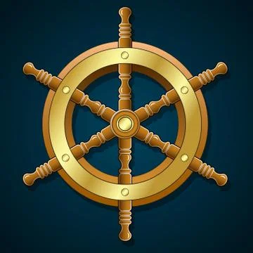 Helm. Isolated object. Dark background. Vector Stock Illustration