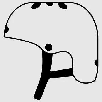 Helm logo vector illustration design Stock Illustration