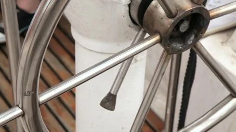 The helm of a sailing ship 스톡 동영상 63479057