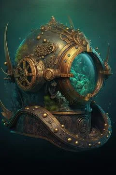 Helm of underwater action Stock Illustration