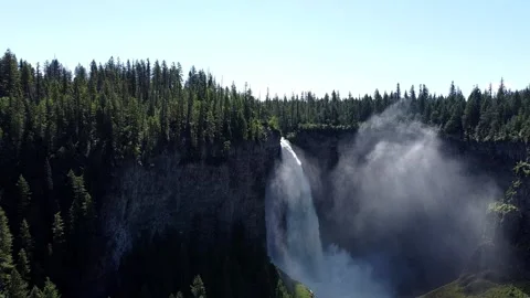 Helmcken Falls is a waterfall on the Murtle River in British Columbia Canada Stock-Footage 280375089