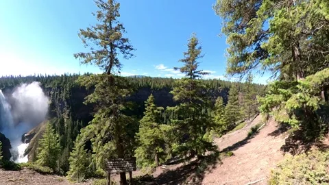 Helmcken Falls is a waterfall on the Murtle River in British Columbia Canada 库存影片 280375433